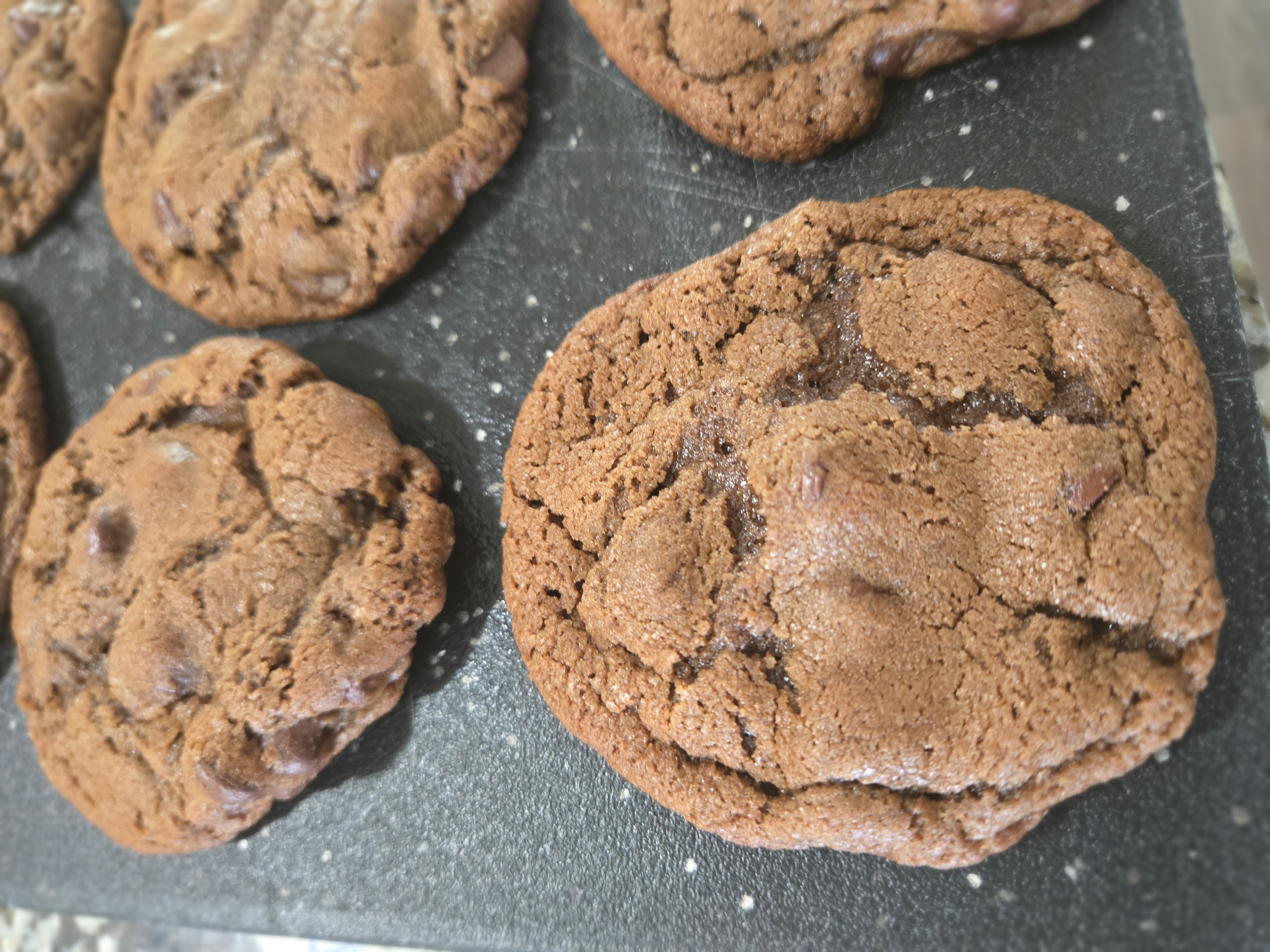 Double chocolate chip cookies