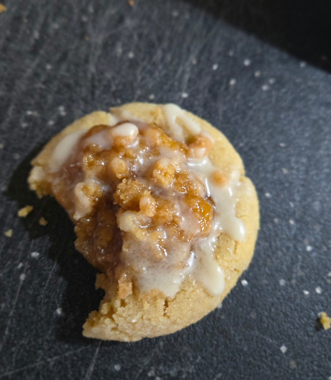 Peach cobbler cookie